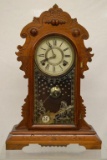 Antique E.N. Welch T&S Roze Kitchen Clock.