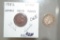 Coins. 1863 & 1882 Indian Head Pennies