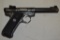 Gun. Ruger Mark I Target 22 cal. Engraved Pistol