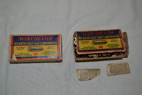 Ammo. Collectible Winchester 32 Auto Colt