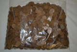 Coin. Wheat Pennies, 10.5+ Pounds