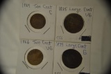 Coins. 1835,1833 Large Cents. 1864,1866 Two Cents