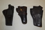 3 Leather Gun Holsters