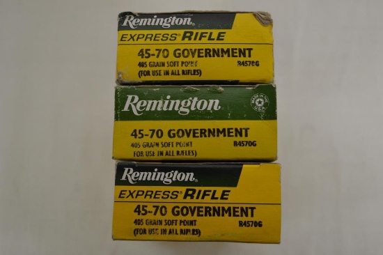 Ammo. Remington 45-70 Government.