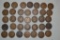 Coins. 35 Indian Head Pennies 1887-1907