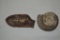 2 Fossils, Ammonite & Fern