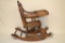 Antique Oak Combo Stroller, Rocker & High Chair