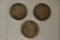 Coins. 2 Peace & 1 Morgan Silver Dollars