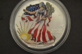 Coins. Silver Eagle Dollar Colored 1999