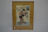 Japanese Wood Block Print by Toyokuni Kunisada