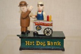 Cast Iron Mechanical Bank, Hotdog Bank