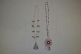 2 Native American Necklaces: 1 Tourquiose & Coral
