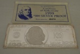 Franklin $100, 4 Troy oz.. Silver Proof