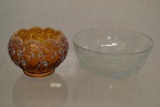 2 Opal Pieces Lalique like Jobling and Fenton.
