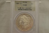 Coin. Morgan Silver Dollar 1881-S MS62