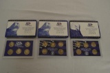 Coins. 3 U S Mint State Quarters Proof Sets