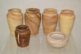 6 Marble Vases or Urns