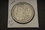 Coin. Morgan Silver Dollar 1884