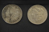 Coins. 2 Morgan Silver Dollars 1883 & 1885