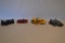 4 Die Cast Cars in Display Cases