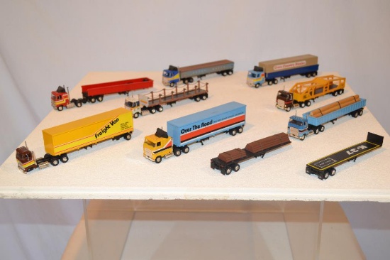 8 Semi Tractor Trailers & 2 Trailers