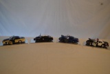 2 Die Cast & 2 Model Police Cars. in Display Cases