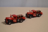 2 Die Cast Campbell Soup Ford Pickup Trucks