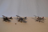 4 British Military Model Bi-Planes