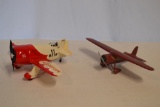 2 Vintage Model Planes