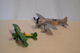 2 Vintage Advertising Model Planes