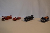 4 Die Cast Cars with Display Cases