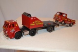 Dodge COE w/ Trailor and Little Red Wagon Dragster