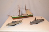 3 Model Boats