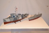 2 Military Ship Models