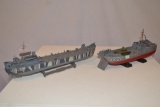 2 Military Landing Ship Models