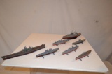 7 Assorted Model Battleships