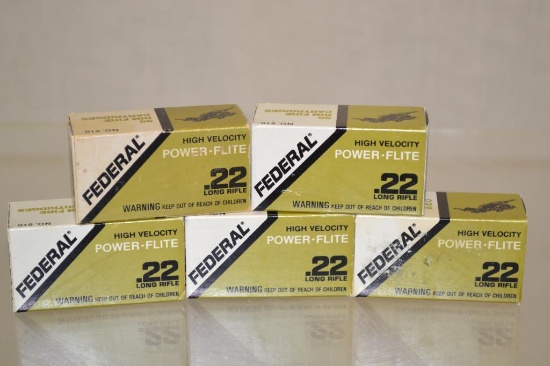 Ammo. Federal .22 LR. 250 Rds