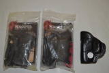 2 MagPul AR15 / M16 Grips, Leather Belt Holster