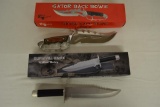 Frost Cutlery Survival & Gator Back Bowie Knives