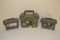 3 Plastic Field Boxes or Ammo Boxes