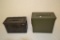2 Metal Ammo Cans.