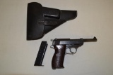 Gun. German AC 42 Nazi Marked P38 9 mm Pistol