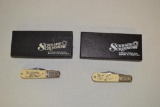 2 Schrade Scrimshaw Folding Knives