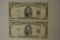 Currency. Silver Certificate & Red Seal U.S Note.