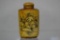 Asian Erotica Ivory Resin Etched Snuff Bottle