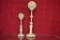 2 Asian Ivory Resin Puzzle Ball with Stands.