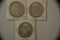 Coins. 3 Peace Silver Dollars.1922-S, 1922-D, 1922