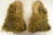 Antique Horsehair / Angora Wooly Fur Mittens