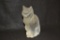 Lalique Sitting Cat Crystal Sculpture Figurine
