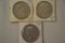 Coins. 3 Peace Silver Dollars.1922-S & 2- 1922-D